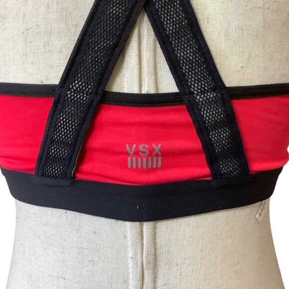 Victoria's Secret VSX Sport Bra Women INCREDIBLE Size 34DD Zip Front Thick Strap - Picture 2 of 8